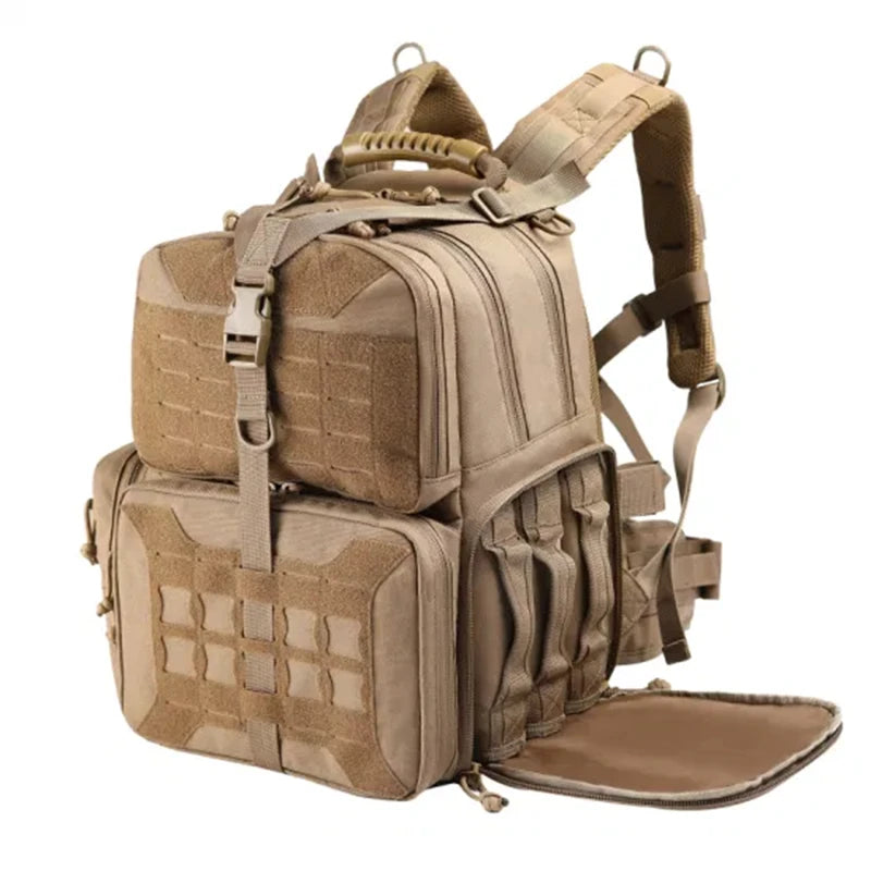 OPERATOR Tactical Range Backpack w/ Pistol Cases (Tan)