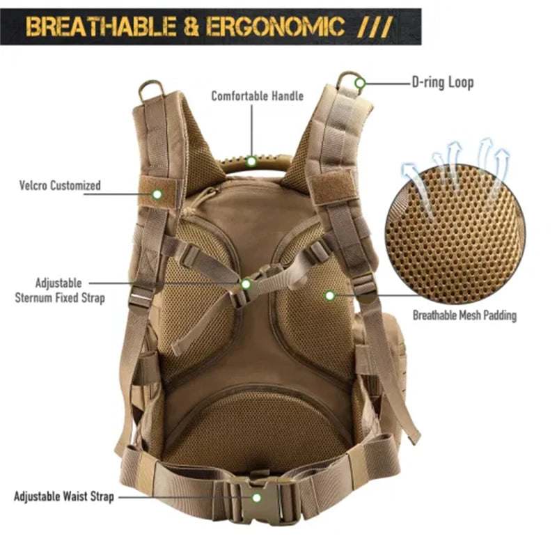 OPERATOR Tactical Range Backpack w/ Pistol Cases (Tan)